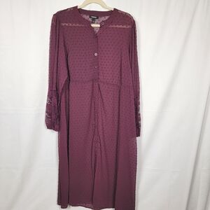 Torrid Plum Button-Down Dress #2633